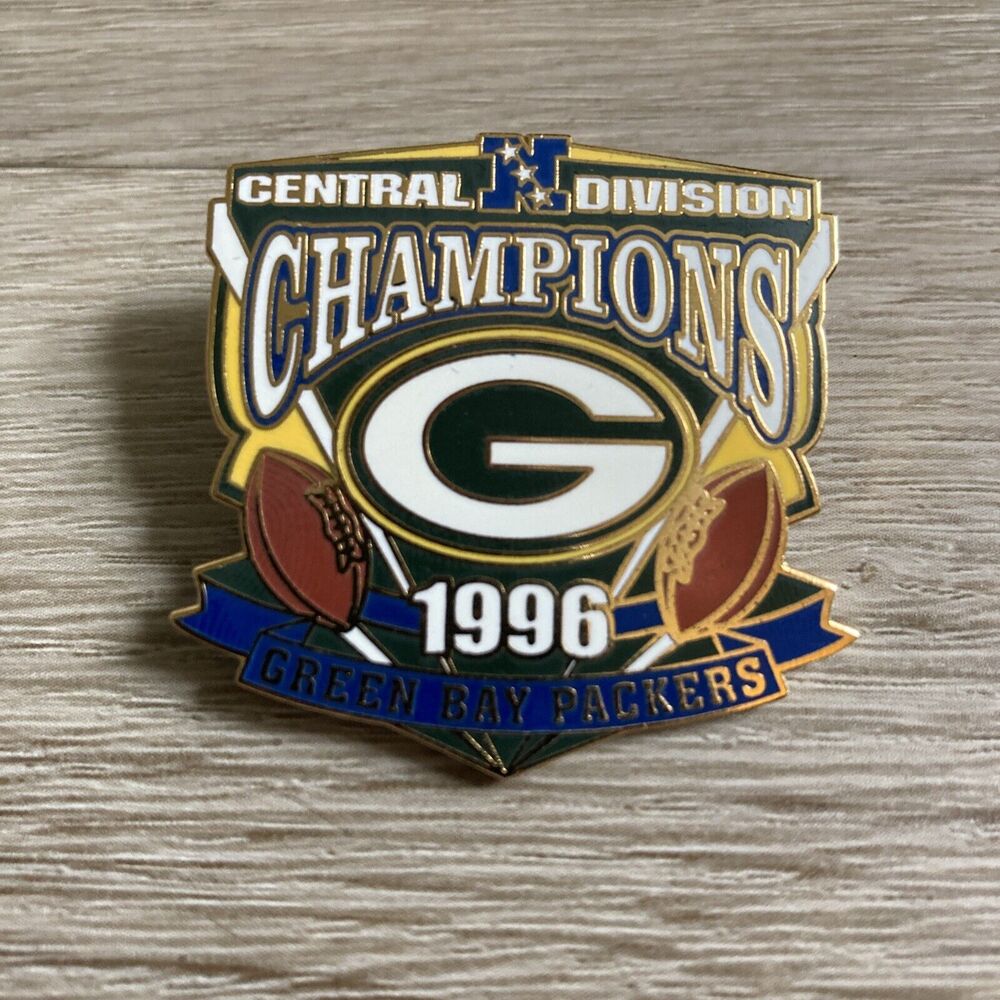1996 Green Bay Packers Central Division Champions PIN Willabee Ward Collections